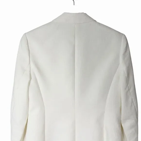 TAILORED By Rebecca Taylor Eyelet Floral Blazer 2 XS 2 Button $550